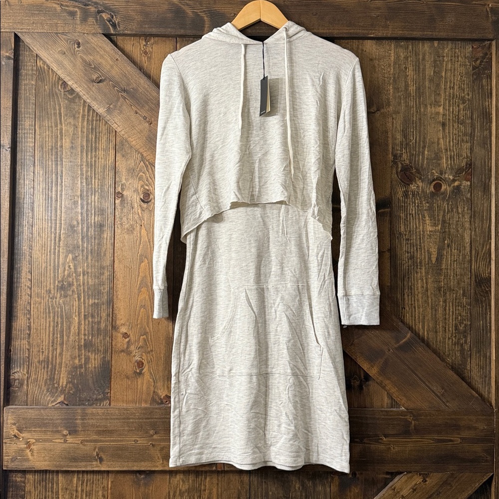 MONROW Double Layer Hoodie Dress - Picture 4 of 10